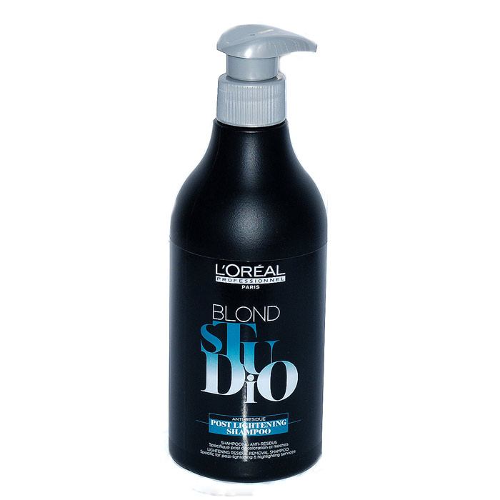 loreal blond studio champu post-servicio decoloracion 500ml